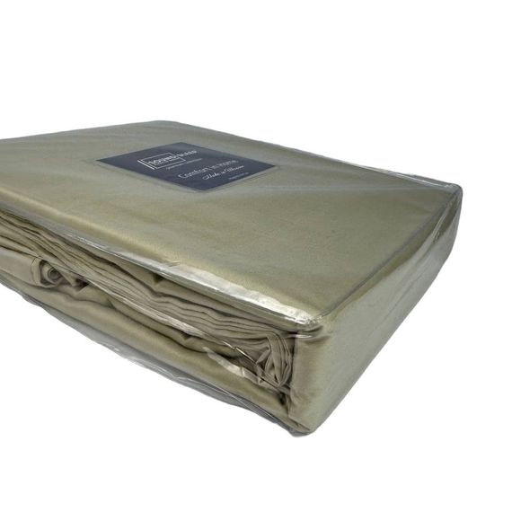 Комплект постільної білизни SoundSleep Silken сатин Полуторний 160х215 см бежевий (2800004482356) | Зображення 4