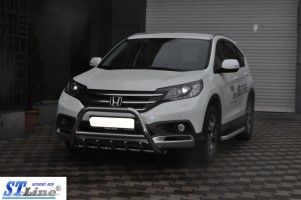 Кенгурятник WT003 нерж.) для Honda CRV 1996-2001 гг | Зображення 2