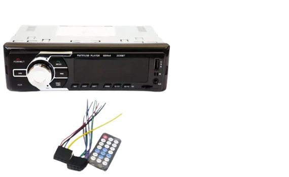 Автомагнітола MP3 2035 ISO+BT Mp3 1DIN FM чорний (2035_438) | Зображення 2