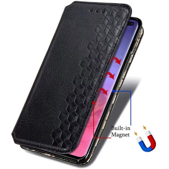 Шкіряний чохол-книжка GETMAN Cubic (PU) для Samsung Galaxy A23 4G Чорний | Зображення 4