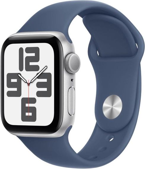 Смарт-годинник Apple Watch SE 2 GPS 40mm Silver Aluminium Case w. Denim Sport Band - S/M (MXEC3/MXFV3/MXGF3)
