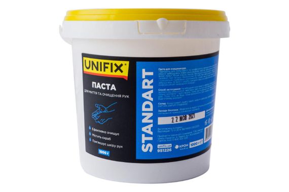 Паста для очистки рук Standart 1кг (ведерко) UNIFIX | Зображення 1
