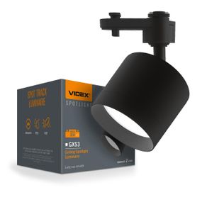 Світильник VIDEX під лампу GX53 трековий Чорний VL-SPF17C-B