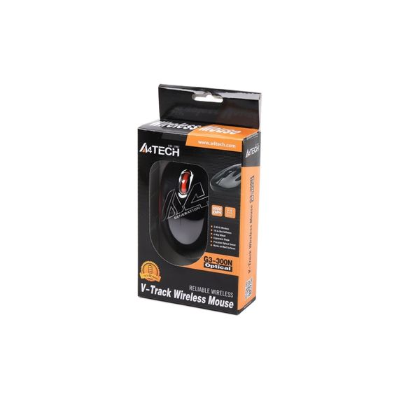 Мишка A4Tech G3-300N Black+Orange | Зображення 5