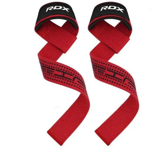 Лямки для тяги RDX S4 Gym Cotton Gel Straps Red Plus (WAC-S4R+) | Зображення 4