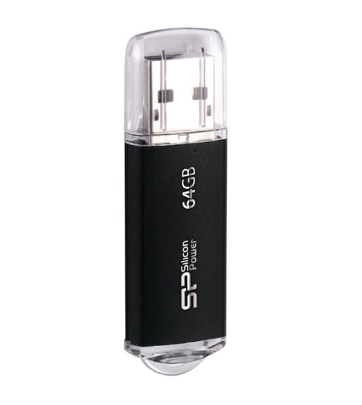 Флешка 64Гб USB 2.0 чорний Ultima II - I series Silicon Power | Зображення 1