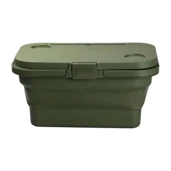 Складний кошик для пікніка з кришкою-столиком 44.8х26х14 см Зелений SJ-0120GR | Зображення 2