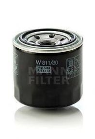 Фільтр масляний двигуна (вир-во MANN) MANN-FILTER W81180 на HYUNDAI ix20 (JC)