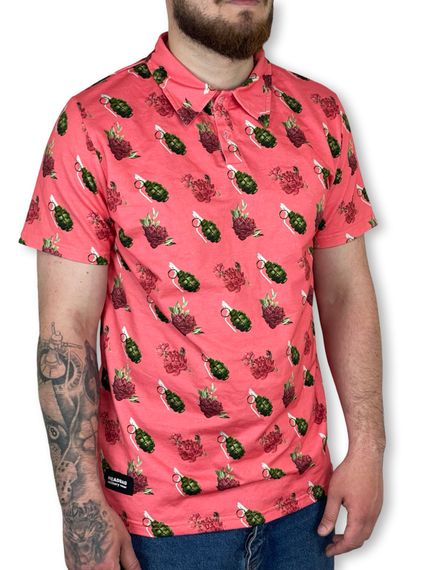 Поло "Тактичний Арт" F-1 & Flowers (Рожевий) XXL | Зображення 1