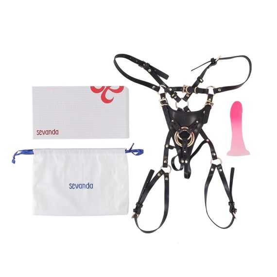 Страпон LOCKINK SEVANDA Queen Sheba Strapon - Pink Dildo sexstyle | Зображення 6