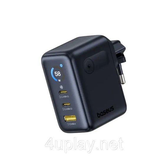 Сетевое зарядное устройство Baseus PicoGo AE21 100W GaN Fast Charger | Зображення 3