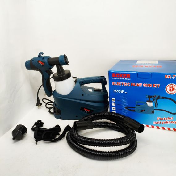 Краскопульт електричний для стін 1650 Вт Boxer BX-771 електричний фарборозпилювач VL-98 | Зображення 4