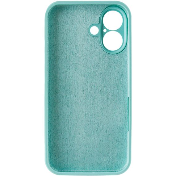 Чохол Silk Full Camera Protective (AA) NO LOGO для Apple iPhone 16 Plus (6.7") Бірюзовий / Marine Green | Зображення 2