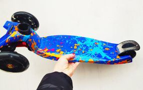 Детский трехколесный самокат  MAXI BEST SCOOTER светятся колеса | Дитячий триколісний самокат
