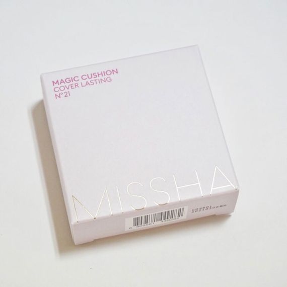 Кушон з ідеальним покриттям Missha Magic cushion cover lasting SPF50+/PA+++ - №21, (15 г) | Зображення 1
