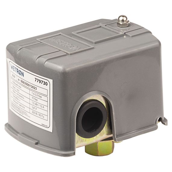 Реле тиску Wetron 1.5кВт 1.4-2.8 бар (гайка) (779730)
