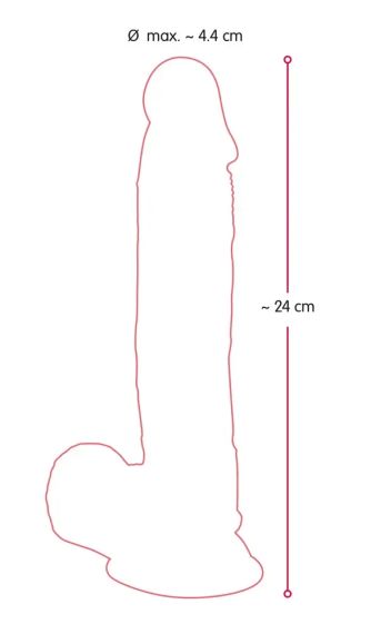 Фалоімітатор на присосці BENDABLE (24 см) Sex Aura | Зображення 2