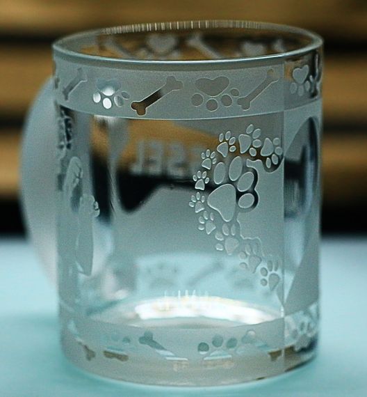 Скляна чашка кружка 320 мл  з гравіюванням Джек-рассел-терьер  подарунок для власника собаки | Зображення 1