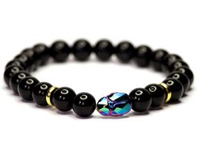 Браслет чоловічий Sands of tempus агат, кристал swarovski