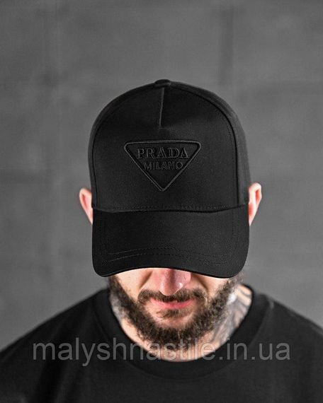 Бейсболка Prada black ДЛ6594 | Зображення 1