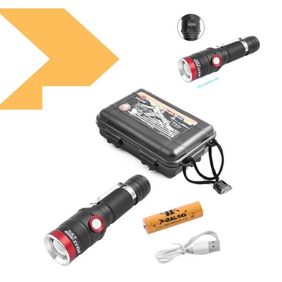 Налобний ліхтар LED T6 + COB, потужний, вологозахищений, XPRO T106 (47295-106_211) | Зображення 1