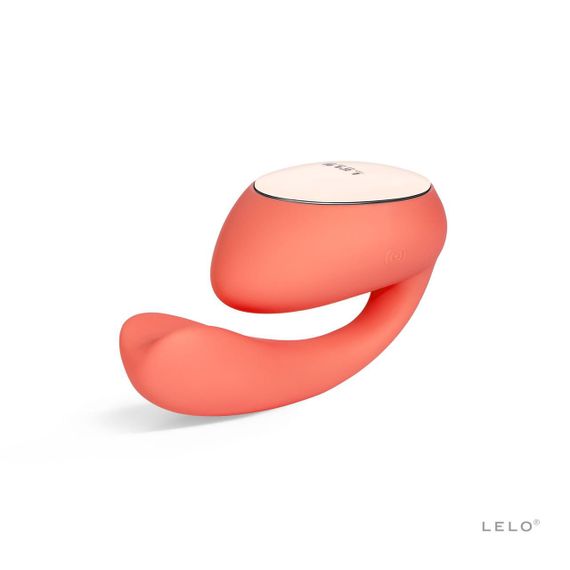 Смарт-вібратор LELO Ida Wave Coral Red, вагінально-кліторальний, технологія WaveMotion, 2 мотори Sex Aura | Зображення 1