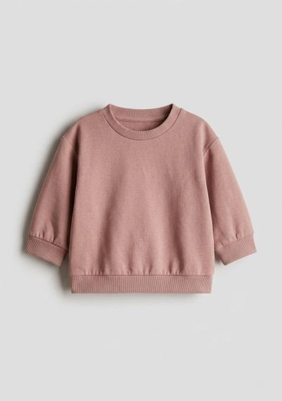 Дитячий світшот для дівчинки H&M 104 см Кавовий (25101501B2)