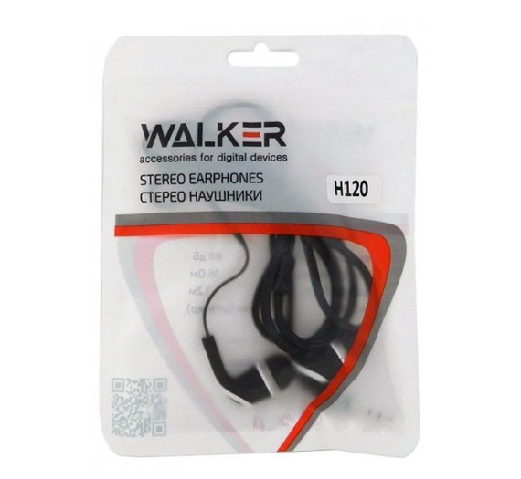 Навушники WALKER H120 AUX з мікрофоном чорний | Зображення 2
