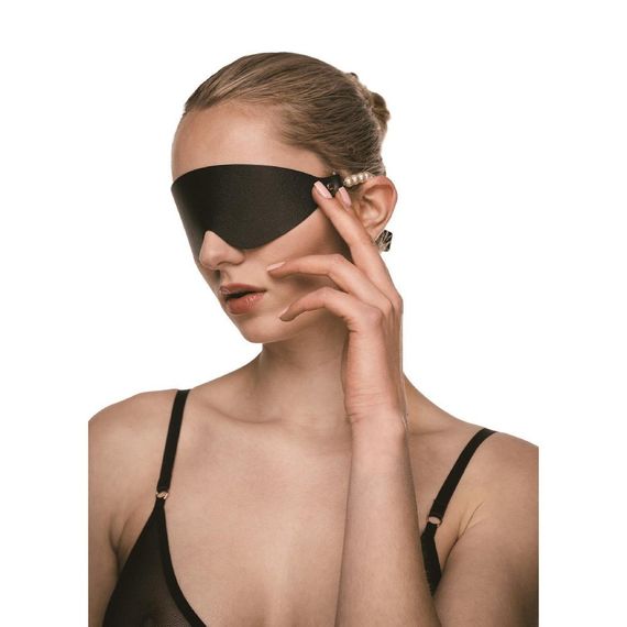 Маска BDSM Boudoir Pearl Blindfold Guilty Pleasure, чорно-золота Sex Aura | Зображення 3