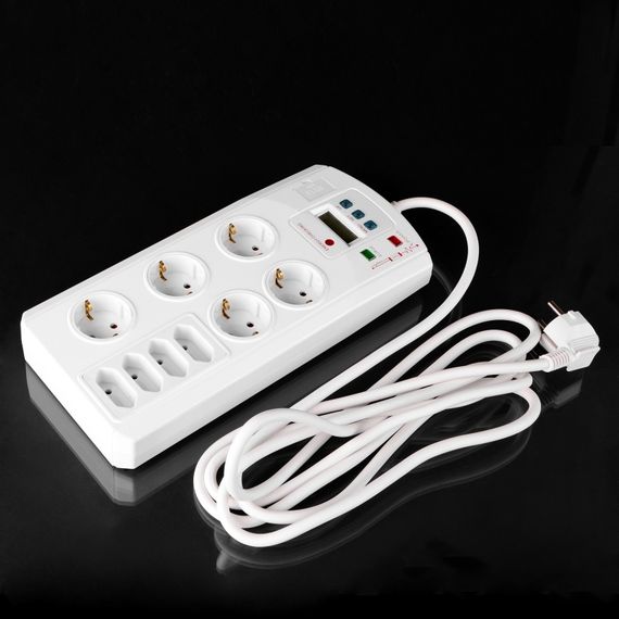 Сетевой фильтр SF-5F+4C/3Z 3x1.50 WH | Зображення 4