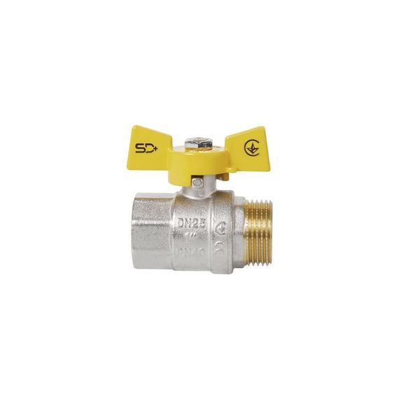 Кран шаровой Thermo Alliance Standart 1" ВН для газа (бабочка) SD607NG25PN40 | Зображення 2