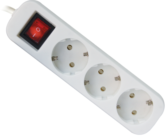 Мережевий фільтр Defender S350 5.0 m 3 роз Switch White UA (992350) | Зображення 1