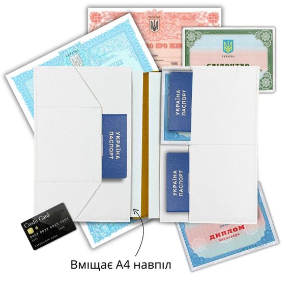 Органайзер для документов А5 белый Карта Украины Все будет Украина | Зображення 2