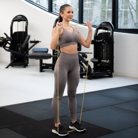 Резинка для фітнесу Gymtek 1-7кг жовта | Зображення 1