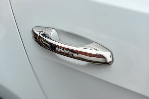 Накладки на ручки (4 шт, нерж) OmsaLine - Італійська нержавійка для Seat Leon 2013-2020 рр | Зображення 4