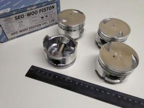 Поршень Matiz 1.0 68,50 стандарт, "SWP" Корея (96325189) з пальцями/к-т 4 шт (96325189SWP)