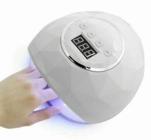 Лампа для манікюру та педикюру UVLED SUN F6 86 Вт для сушіння гель лаку Біла | Зображення 2