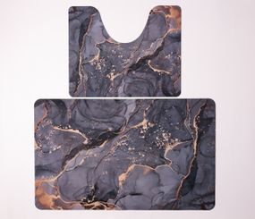 Набір килимків для ванної та туалету Luxury Marble 50*80/40*50 см Yiwu HP-42-180