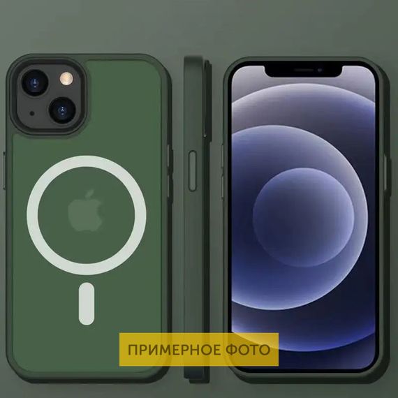 TPU+PC чохол Metal Buttons with MagSafe Colorful для Apple iPhone 16 (6.1") | Зображення 1