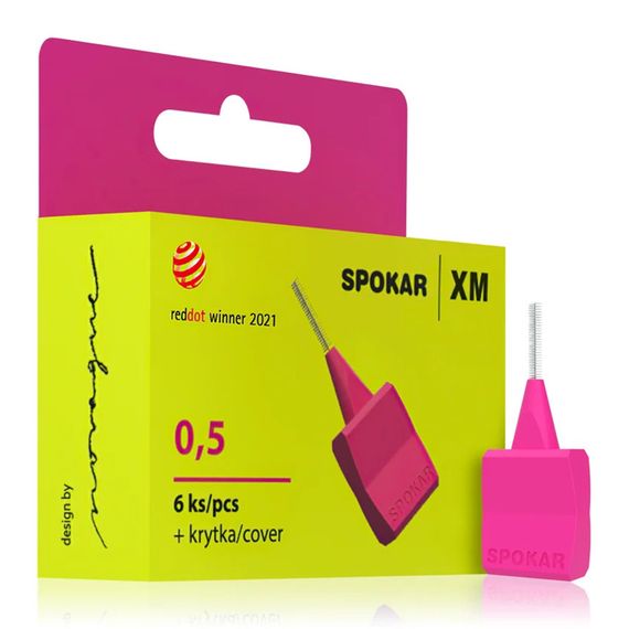 Міжзубні йоржики SPOKAR "XM" 0,5mm., малинові