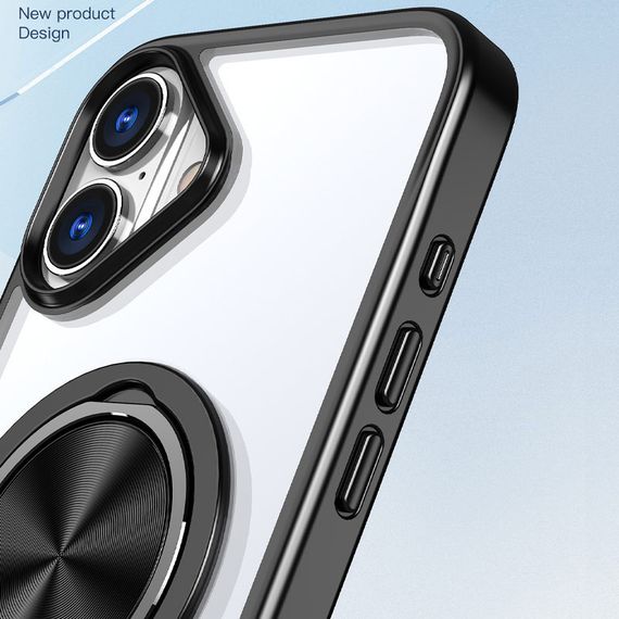 TPU+PC чохол Metal Ring with MagSafe для Apple iPhone 16 (6.1") | Зображення 5