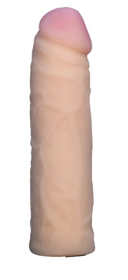 Насадка для страпона тілесна EGZO CIBERSKIN NSTR11 ( 16,5 см х 3,7 см ) Sex Aura | Зображення 1