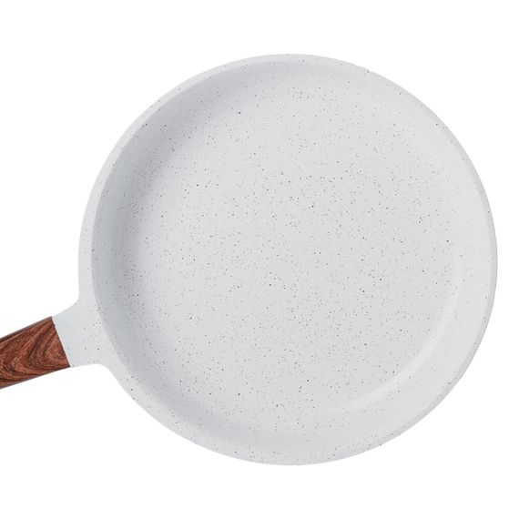 Алюминиевая сковорода 2,7 л с керамическим антипригарным покрытием Ø 28 см белая MGC HP-4-467 | Зображення 1