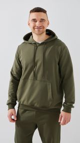 Худі однотонний чоловічий GENUA G01223-0004 XL Хакі shop (2000999473395)