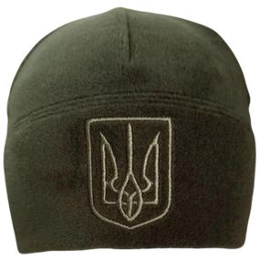 Шапка тактична флісова ЗСУ Ranger Герб RA89531 58-61 р олива