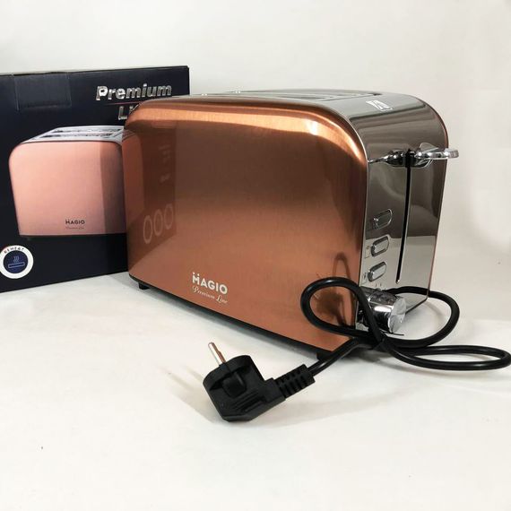 Тостер Magio MG-285, універсальний тостер, тостер кухонний, тостери для дому, тостер для кухні побутовий | Зображення 9