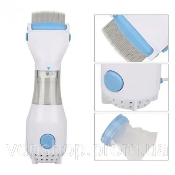 Расческа электрическая для удаления вшей и блох V-Comb Licetec (TM-38) | Зображення 1