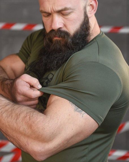 Тактична потоотводна футболка SABUR танкіст олива НП5190 | Зображення 5