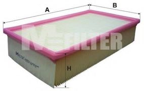 Фільтр повітряний AUDI A6 (вир-во M-filter) MFILTER K293 на AUDI 100 седан (4A, C4)