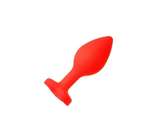 Силиконовая анальная пробка с кристаллом SKN KSIL-04S ( размер S ) sexstyle | Зображення 1